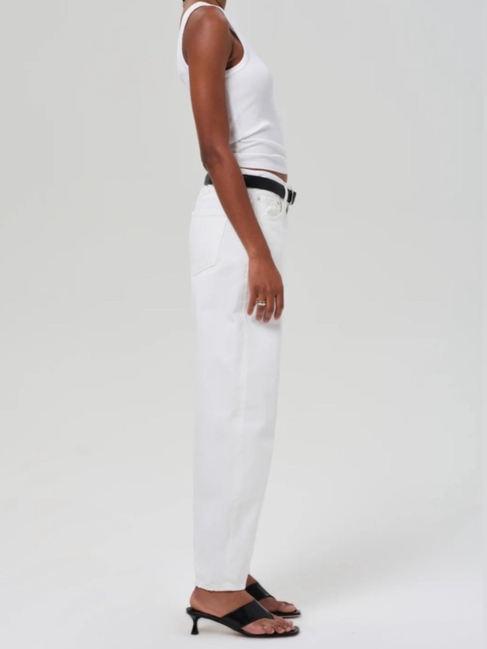 NWT Citizens Of Humanity Jeans Miro Relaxed Barrel Leg in Soft White - Picture 5 of 14